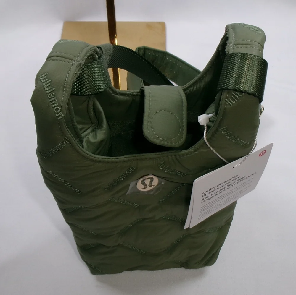 Lululemon | 1L Quilted Pleasures Phone Crossbody Bag Bay Leaf NEW WITH TAG! - Picture 12 of 13